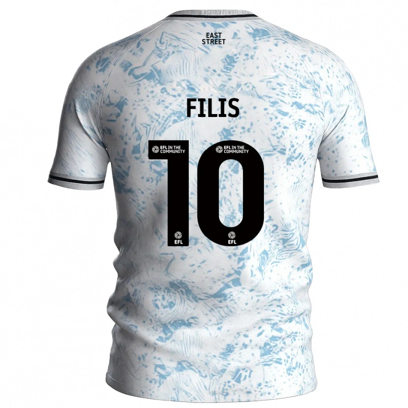 Danxen Homem Camisola Melisa Filis #10 Branco Azul Celeste Alternativa 2025/26 Camisa Brasil