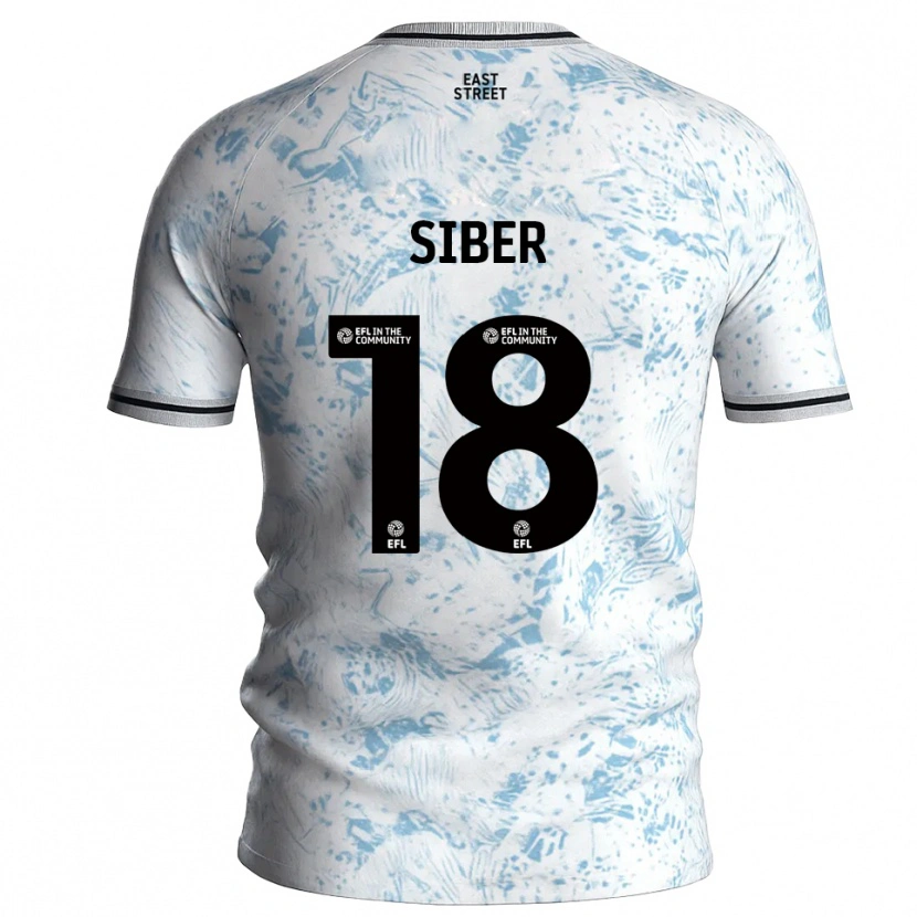 Danxen Homem Camisola Gloria Siber #18 Branco Azul Celeste Alternativa 2025/26 Camisa Brasil