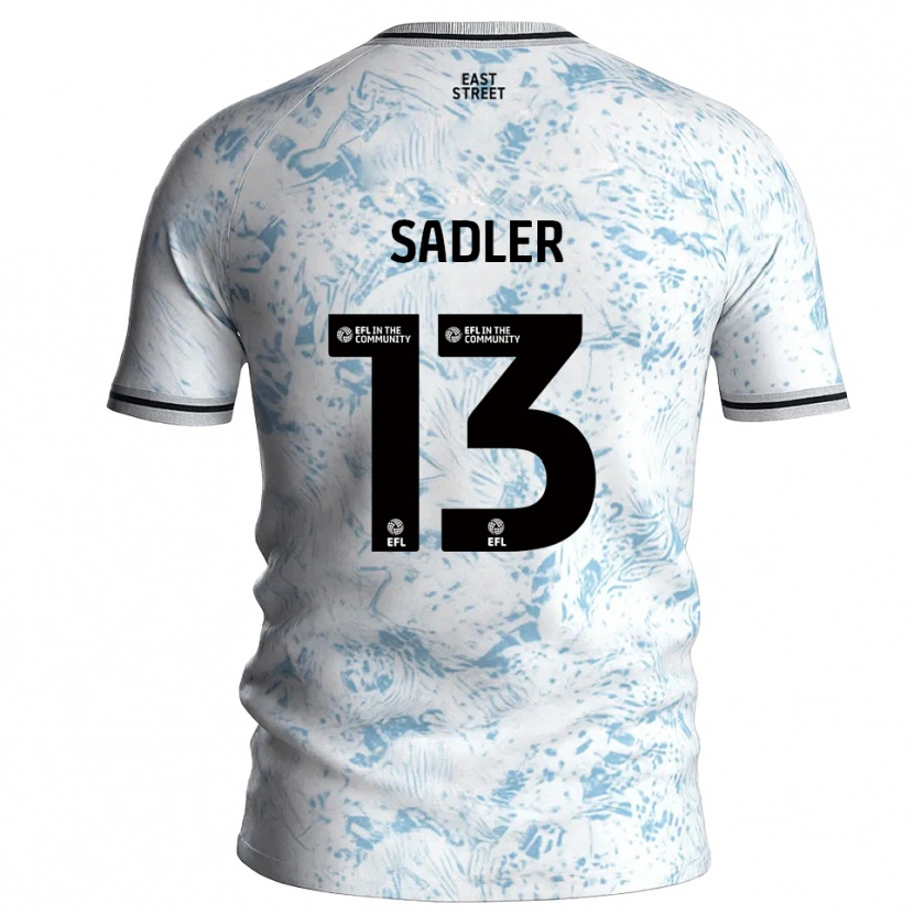Danxen Homem Camisola Jude Sadler #13 Branco Azul Celeste Alternativa 2025/26 Camisa Brasil