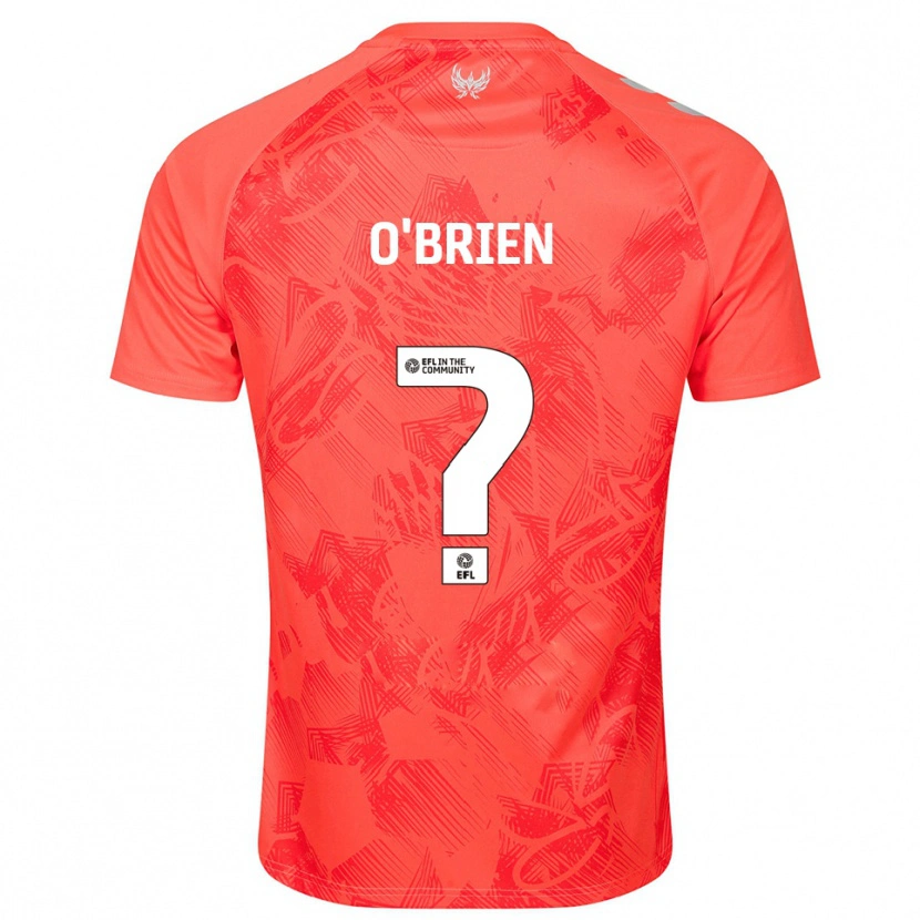 Danxen Homem Camisola Fionn O'brien #0 Laranja Branco Alternativa 2025/26 Camisa Brasil