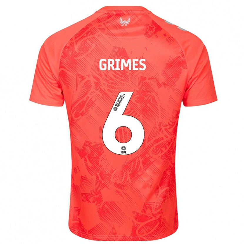 Danxen Homem Camisola Matt Grimes #6 Laranja Branco Alternativa 2025/26 Camisa Brasil