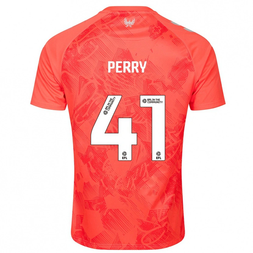 Danxen Homem Camisola Callum Perry #41 Laranja Branco Alternativa 2025/26 Camisa Brasil