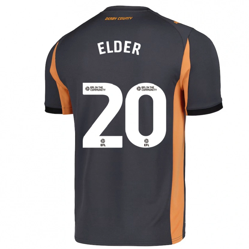 Danxen Homem Camisola Callum Elder #20 Cinza Laranja Preto Alternativa 2025/26 Camisa Brasil