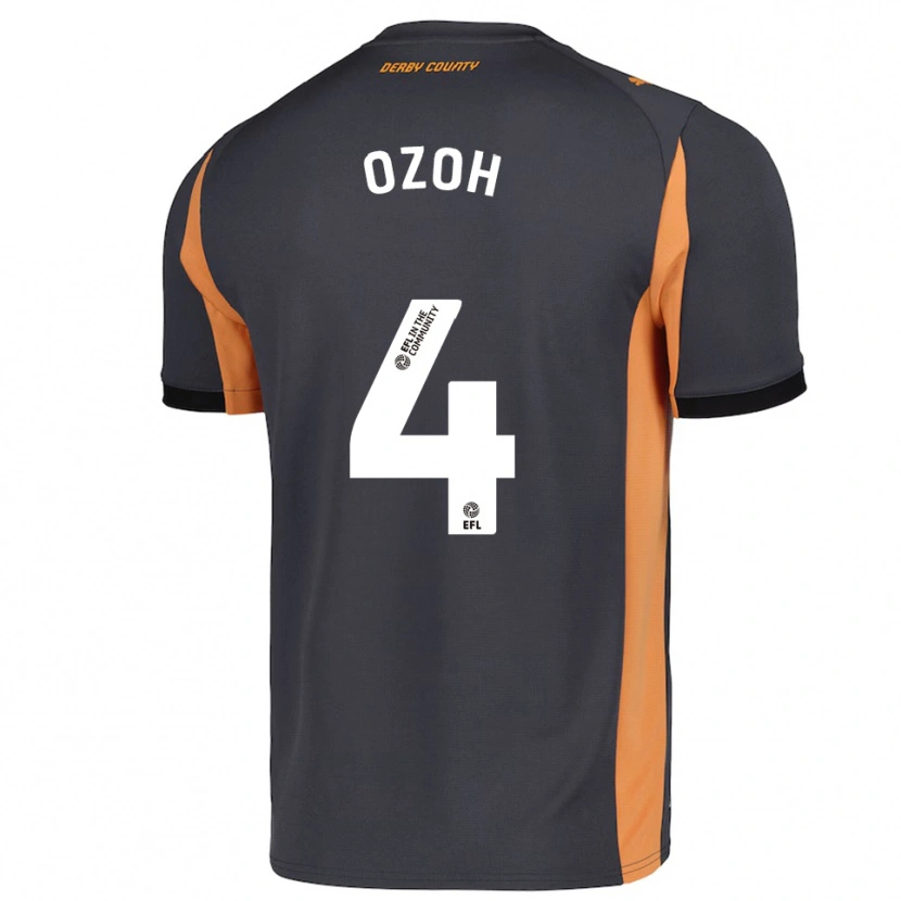 Danxen Homem Camisola David Ozoh #4 Cinza Laranja Preto Alternativa 2025/26 Camisa Brasil