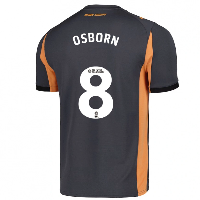 Danxen Homem Camisola Ben Osborn #8 Cinza Laranja Preto Alternativa 2025/26 Camisa Brasil