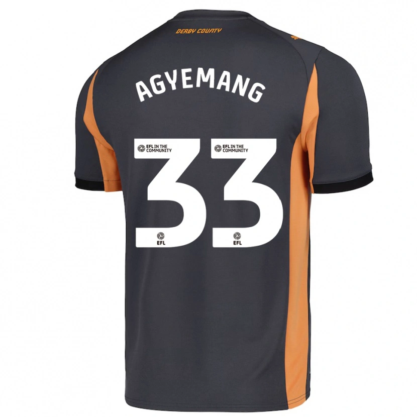 Danxen Homem Camisola Patrick Agyemang #33 Cinza Laranja Preto Alternativa 2025/26 Camisa Brasil
