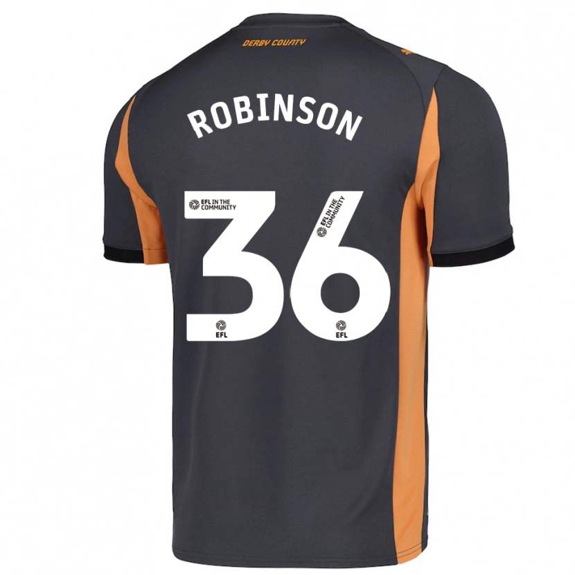 Danxen Homem Camisola Keilen Robinson #36 Cinza Laranja Preto Alternativa 2025/26 Camisa Brasil