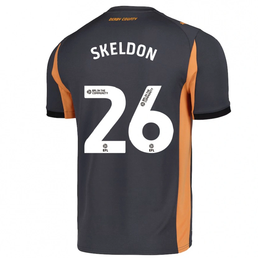 Danxen Homem Camisola Lily Skeldon #26 Cinza Laranja Preto Alternativa 2025/26 Camisa Brasil