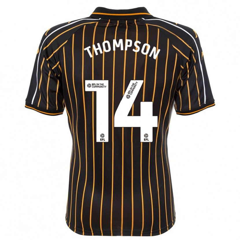 Danxen Homem Camisola Katie Thompson #14 Branco Preto Alternativa 2025/26 Camisa Brasil