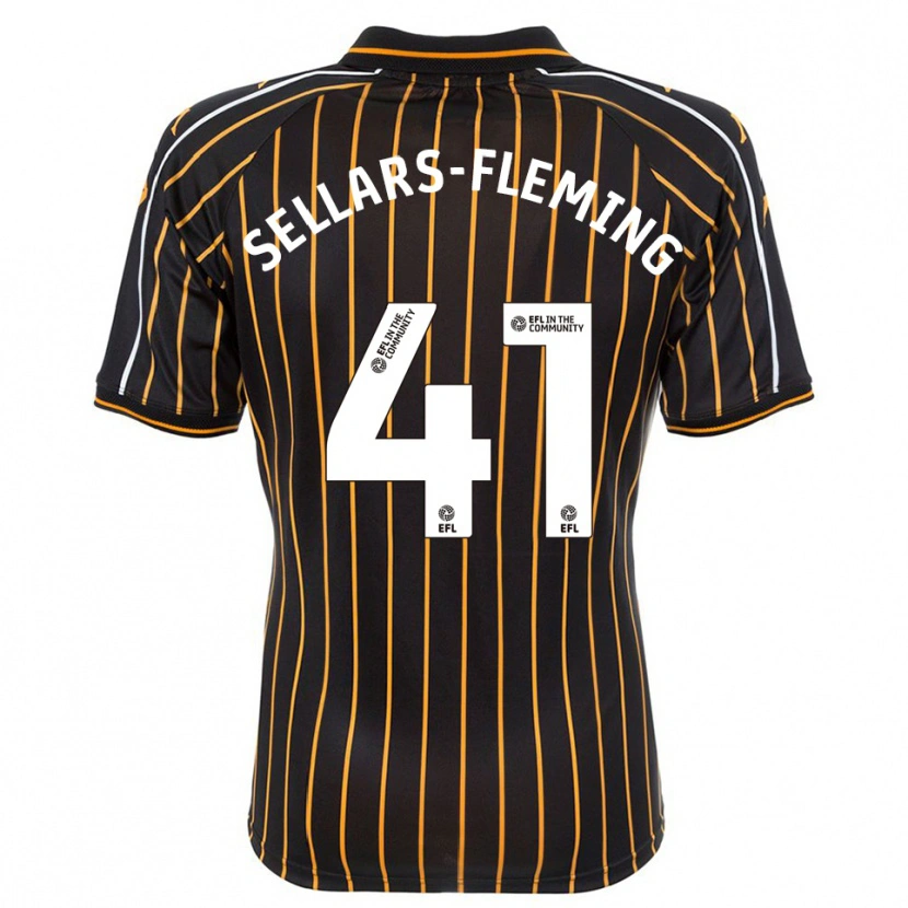 Danxen Homem Camisola Tyrell Sellars-Fleming #41 Branco Preto Alternativa 2025/26 Camisa Brasil