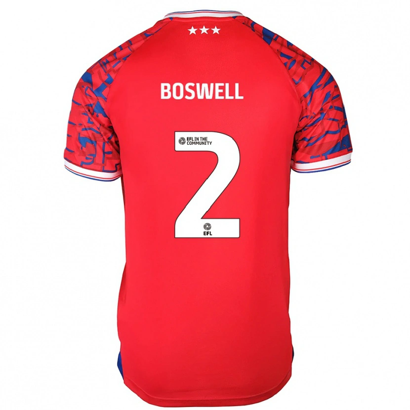Danxen Homem Camisola Maria Boswell #2 Vermelho Azul Alternativa 2025/26 Camisa Brasil
