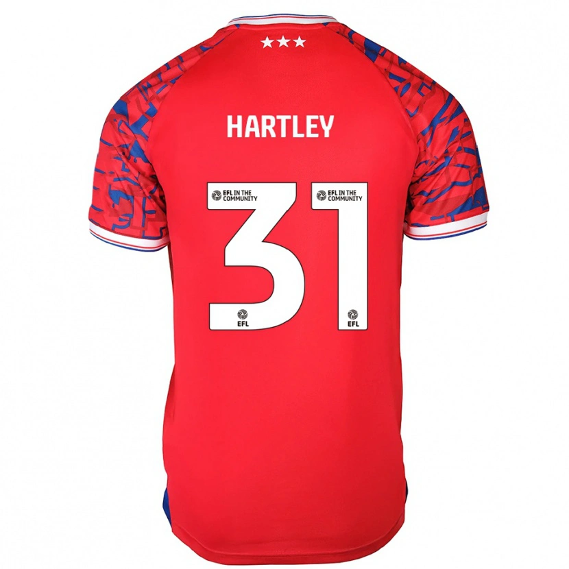 Danxen Homem Camisola Laura Hartley #31 Vermelho Azul Alternativa 2025/26 Camisa Brasil
