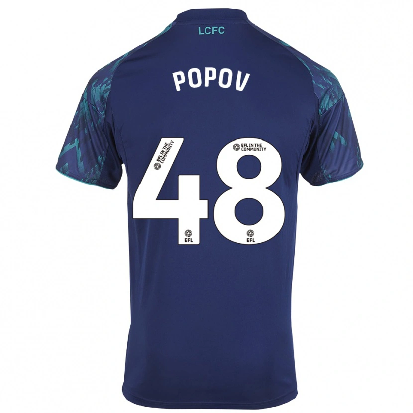 Danxen Homem Camisola Chris Popov #48 Azul Marinho Verde Branco Alternativa 2025/26 Camisa Brasil