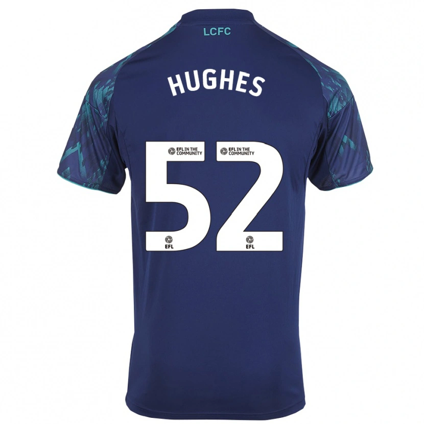 Danxen Homem Camisola Iestyn Hughes #52 Azul Marinho Verde Branco Alternativa 2025/26 Camisa Brasil