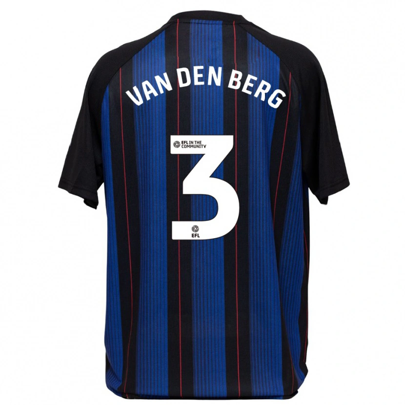 Danxen Homem Camisola Rav Van Den Berg #3 Azul Preto Alternativa 2025/26 Camisa Brasil