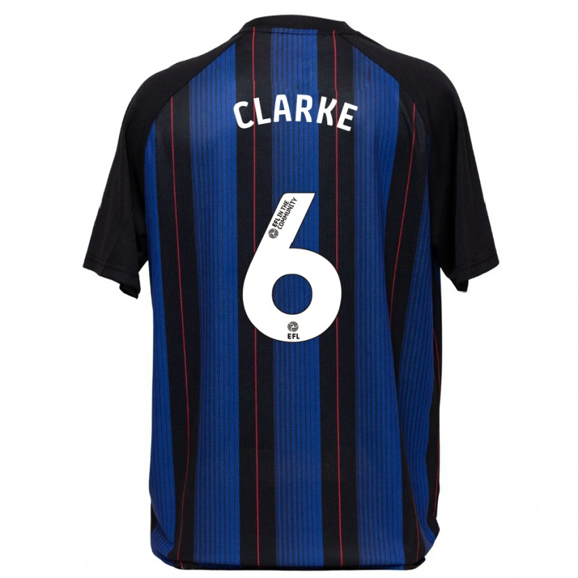 Danxen Homem Camisola Alexander Clarke #6 Azul Preto Alternativa 2025/26 Camisa Brasil