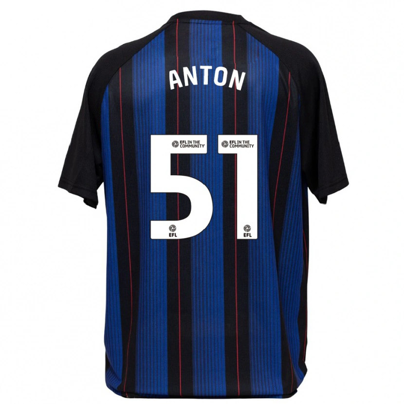 Danxen Homem Camisola Anton Palmer #51 Azul Preto Alternativa 2025/26 Camisa Brasil