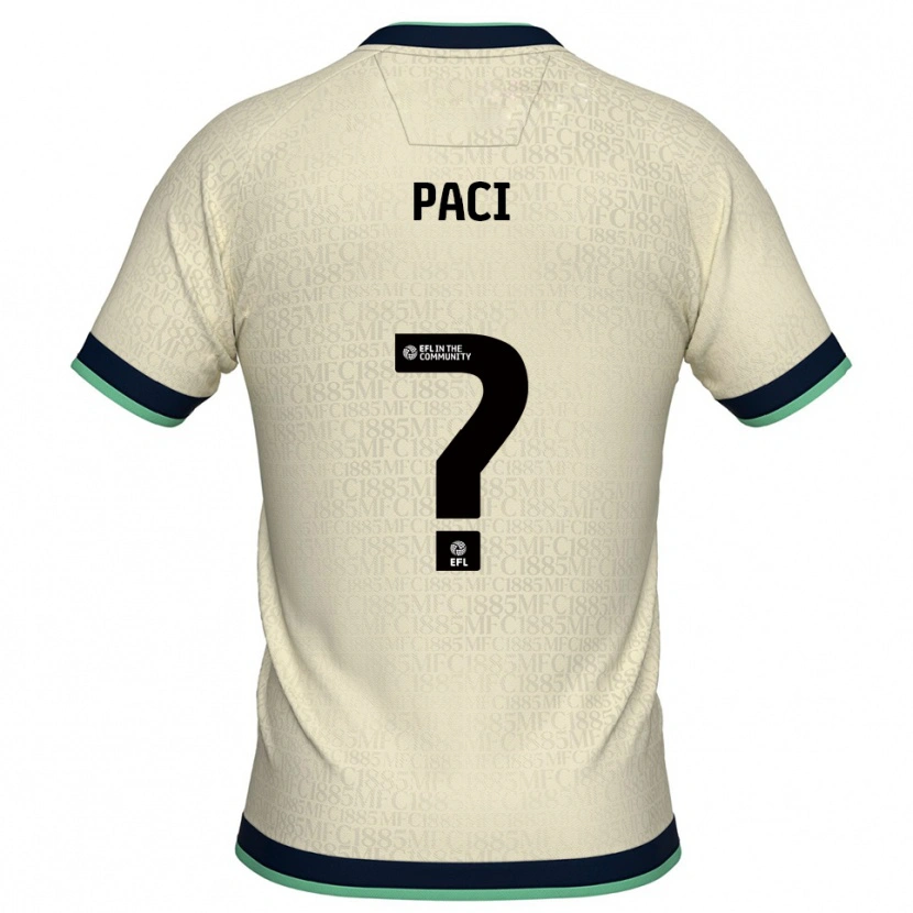 Danxen Homem Camisola Stef Paci #0 Champagne Azul Marinho Alternativa 2025/26 Camisa Brasil
