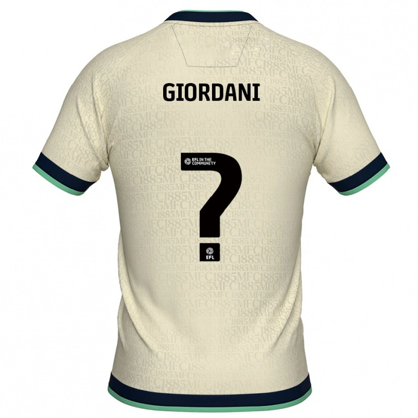 Danxen Homem Camisola Sharna Giordani #0 Champagne Azul Marinho Alternativa 2025/26 Camisa Brasil