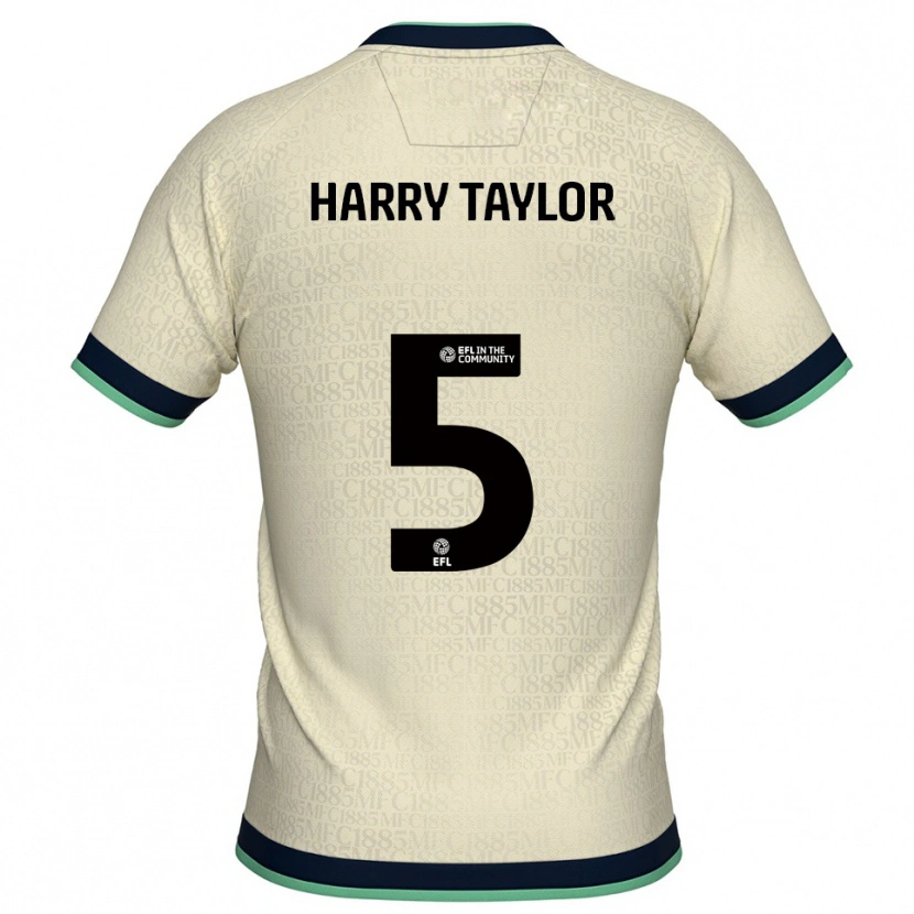 Danxen Homem Camisola Harry Taylor #5 Champagne Azul Marinho Alternativa 2025/26 Camisa Brasil