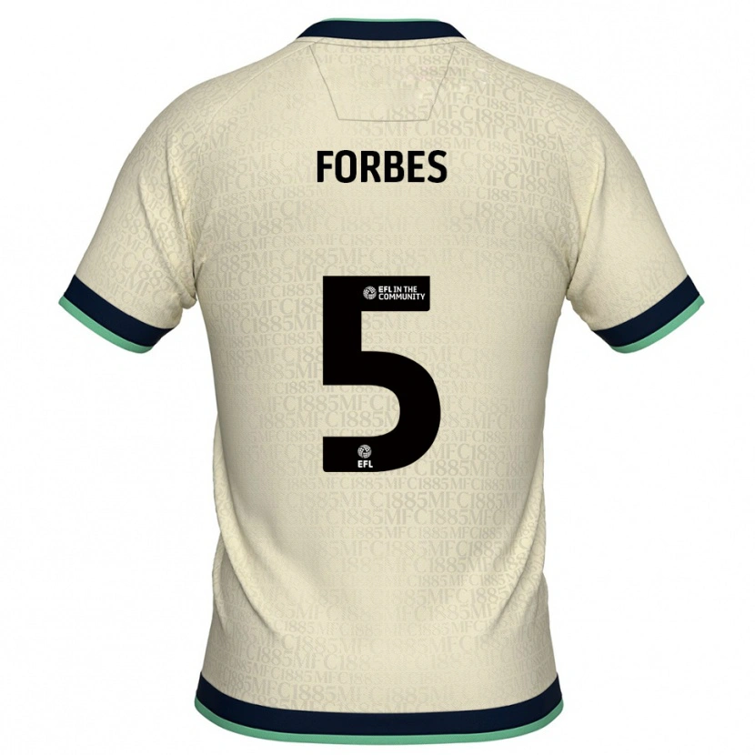 Danxen Homem Camisola Dean Forbes #5 Champagne Azul Marinho Alternativa 2025/26 Camisa Brasil