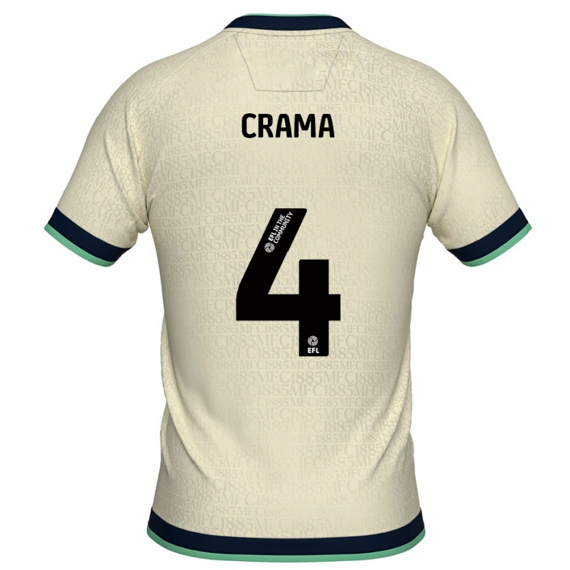 Danxen Homem Camisola Tristan Crama #4 Champagne Azul Marinho Alternativa 2025/26 Camisa Brasil
