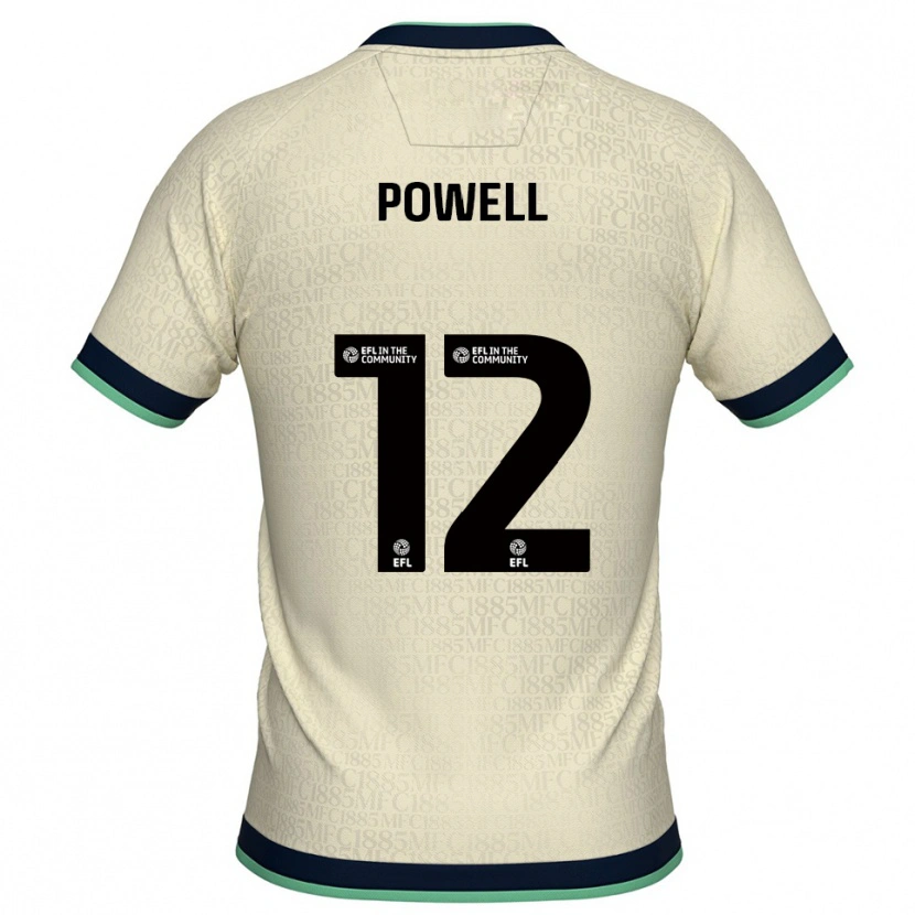 Danxen Homem Camisola Beth Powell #12 Champagne Azul Marinho Alternativa 2025/26 Camisa Brasil