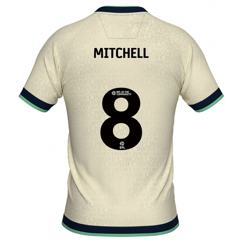Danxen Homem Camisola Billy Mitchell #8 Champagne Azul Marinho Alternativa 2025/26 Camisa Brasil