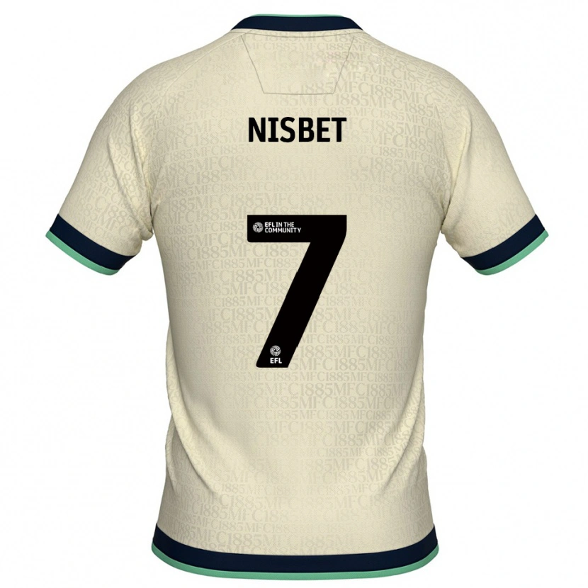 Danxen Homem Camisola Kevin Nisbet #7 Champagne Azul Marinho Alternativa 2025/26 Camisa Brasil