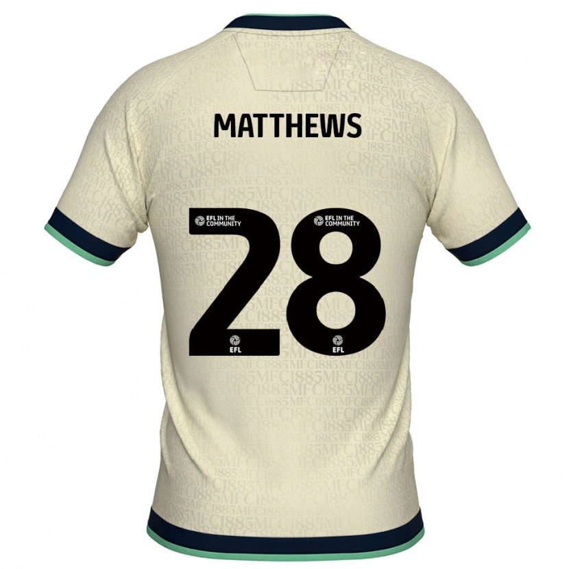 Danxen Homem Camisola Ajay Matthews #28 Champagne Azul Marinho Alternativa 2025/26 Camisa Brasil