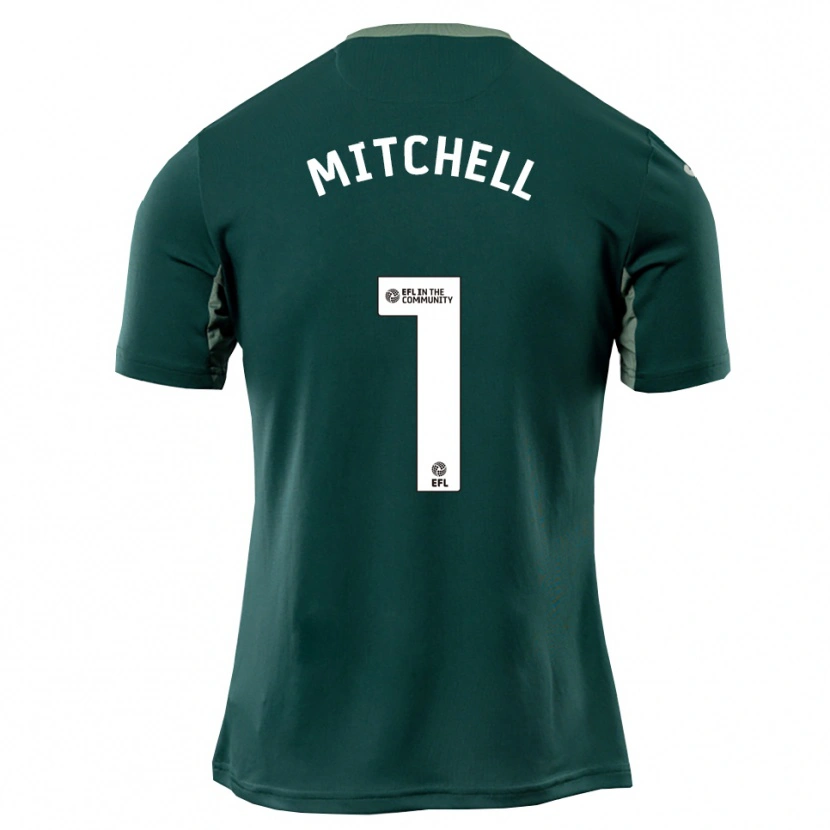 Danxen Homem Camisola Rylee Mitchell #1 Verde Branco Roxo Alternativa 2025/26 Camisa Brasil