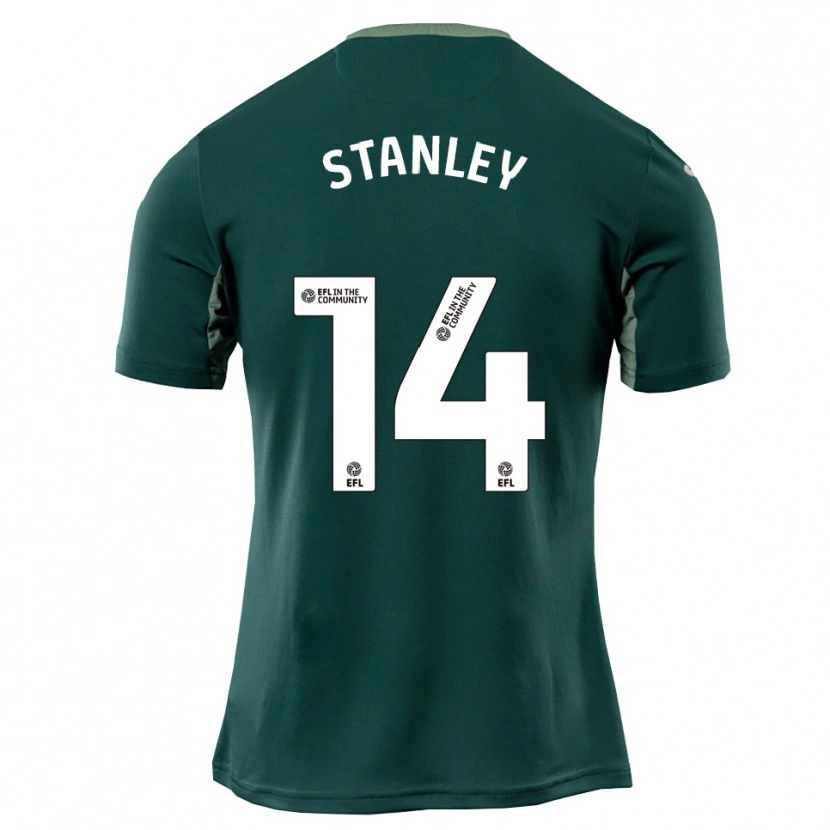 Danxen Homem Camisola Kathryn Stanley #14 Verde Branco Roxo Alternativa 2025/26 Camisa Brasil