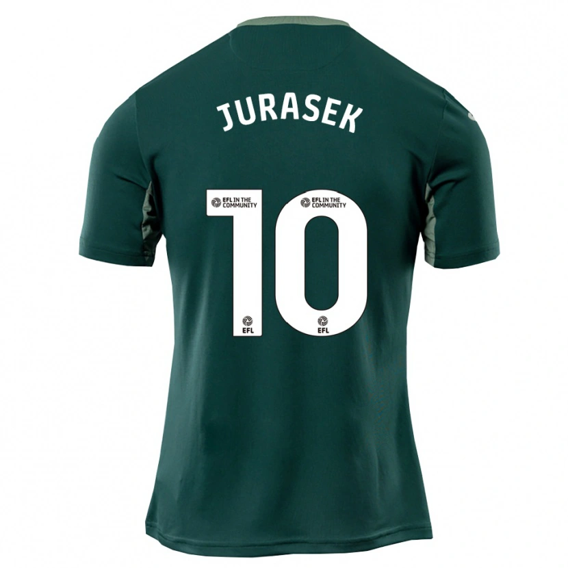 Danxen Homem Camisola Matej Jurasek #10 Verde Branco Roxo Alternativa 2025/26 Camisa Brasil