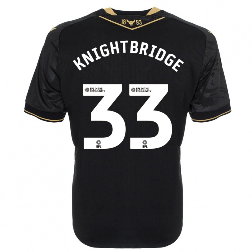 Danxen Homem Camisola Jacob Knightbridge #33 Preto Dourado Alternativa 2025/26 Camisa Brasil