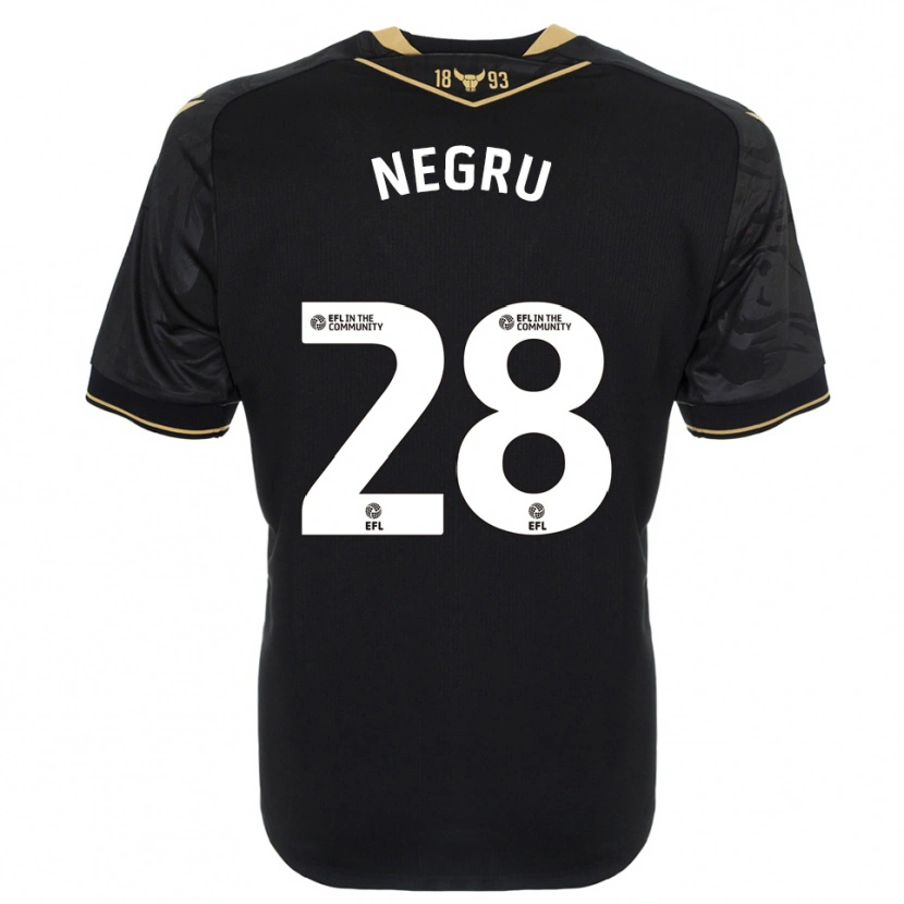 Danxen Homem Camisola Stephan Negru #28 Preto Dourado Alternativa 2025/26 Camisa Brasil