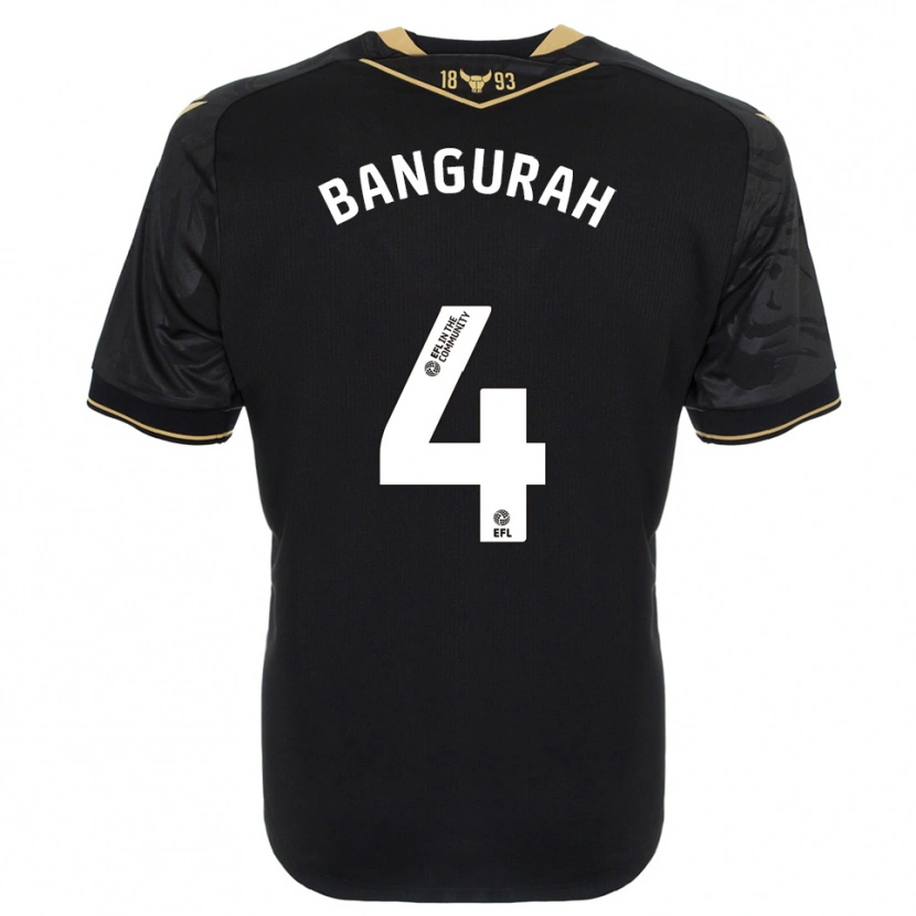 Danxen Homem Camisola Ibrahim Bangurah #4 Preto Dourado Alternativa 2025/26 Camisa Brasil