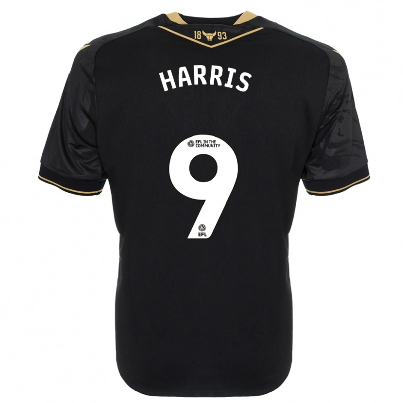 Danxen Homem Camisola Mark Harris #9 Preto Dourado Alternativa 2025/26 Camisa Brasil