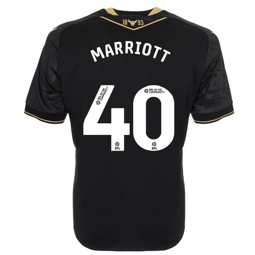 Danxen Homem Camisola Monty Marriott #40 Preto Dourado Alternativa 2025/26 Camisa Brasil