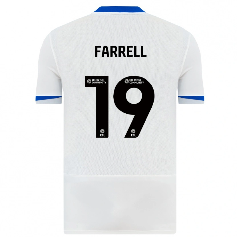 Danxen Homem Camisola Jacob Farrell #19 Branco Preto Alternativa 2025/26 Camisa Brasil