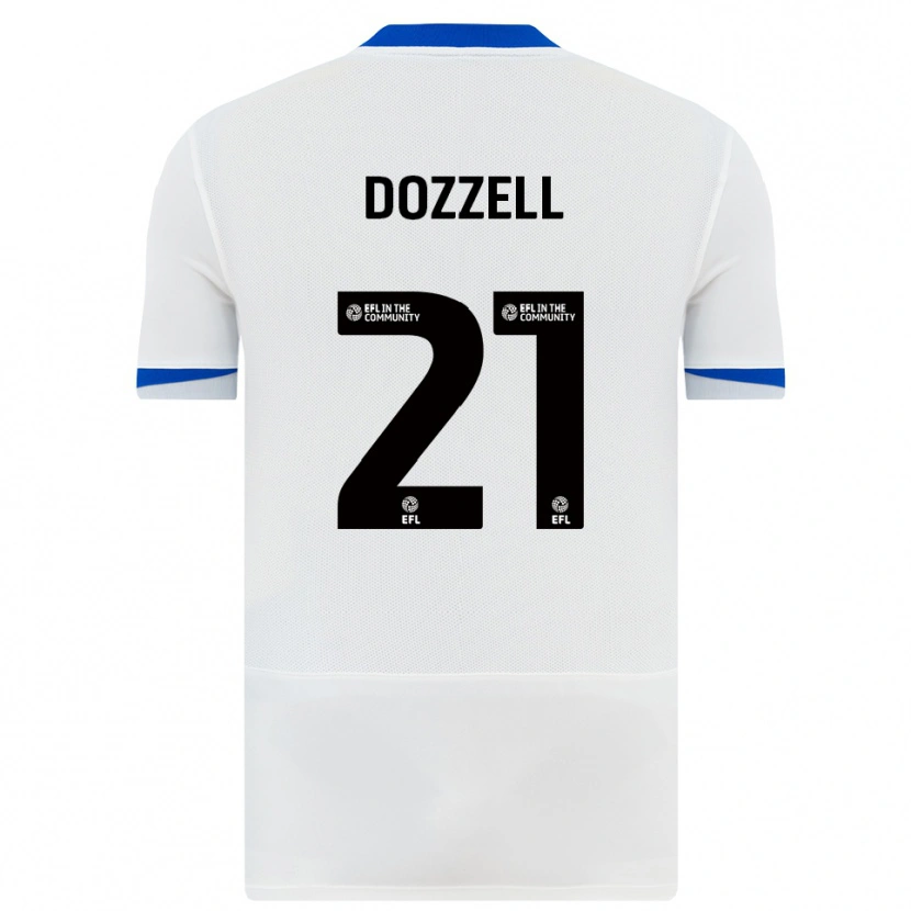 Danxen Homem Camisola Andre Dozzell #21 Branco Preto Alternativa 2025/26 Camisa Brasil
