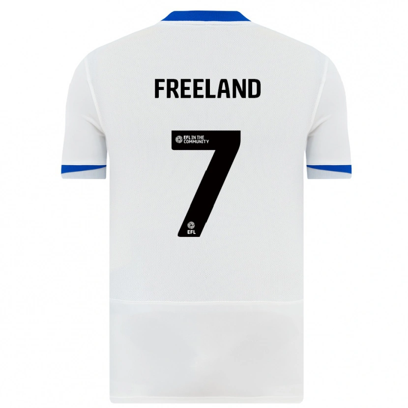 Danxen Homem Camisola Georgie Freeland #7 Branco Preto Alternativa 2025/26 Camisa Brasil