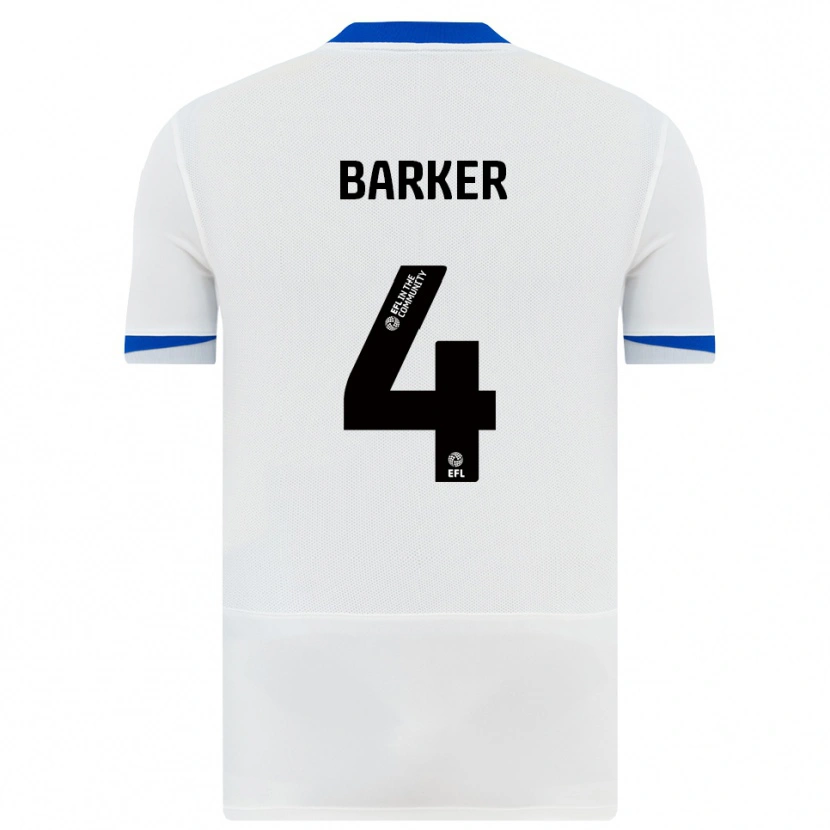 Danxen Homem Camisola Sophie Barker #4 Branco Preto Alternativa 2025/26 Camisa Brasil