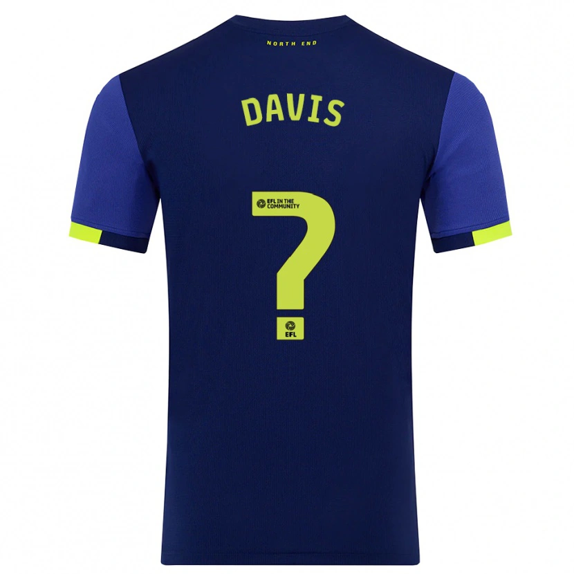 Danxen Homem Camisola Tommy Davis #0 Azul Marinho Amarelo Alternativa 2025/26 Camisa Brasil