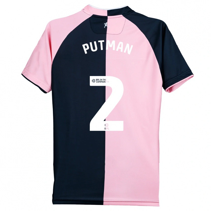 Danxen Homem Camisola Jaiden Putman #2 Rosa Preto Alternativa 2025/26 Camisa Brasil
