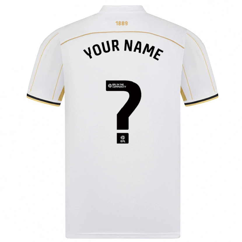 Danxen Homem Camisola Seu Nome #0 Branco Dourado Alternativa 2025/26 Camisa Brasil