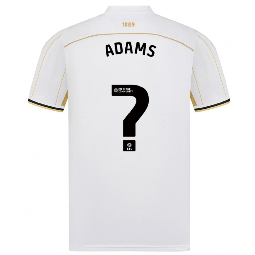Danxen Homem Camisola Robert Adams #0 Branco Dourado Alternativa 2025/26 Camisa Brasil