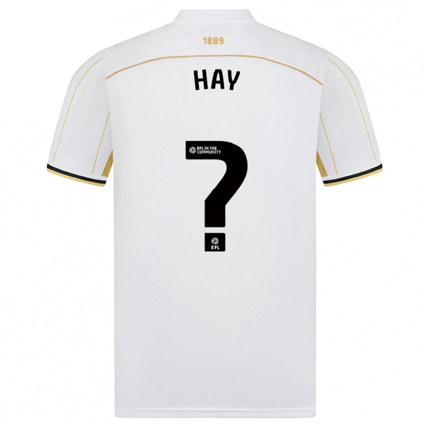 Danxen Homem Camisola Cole Hay #0 Branco Dourado Alternativa 2025/26 Camisa Brasil