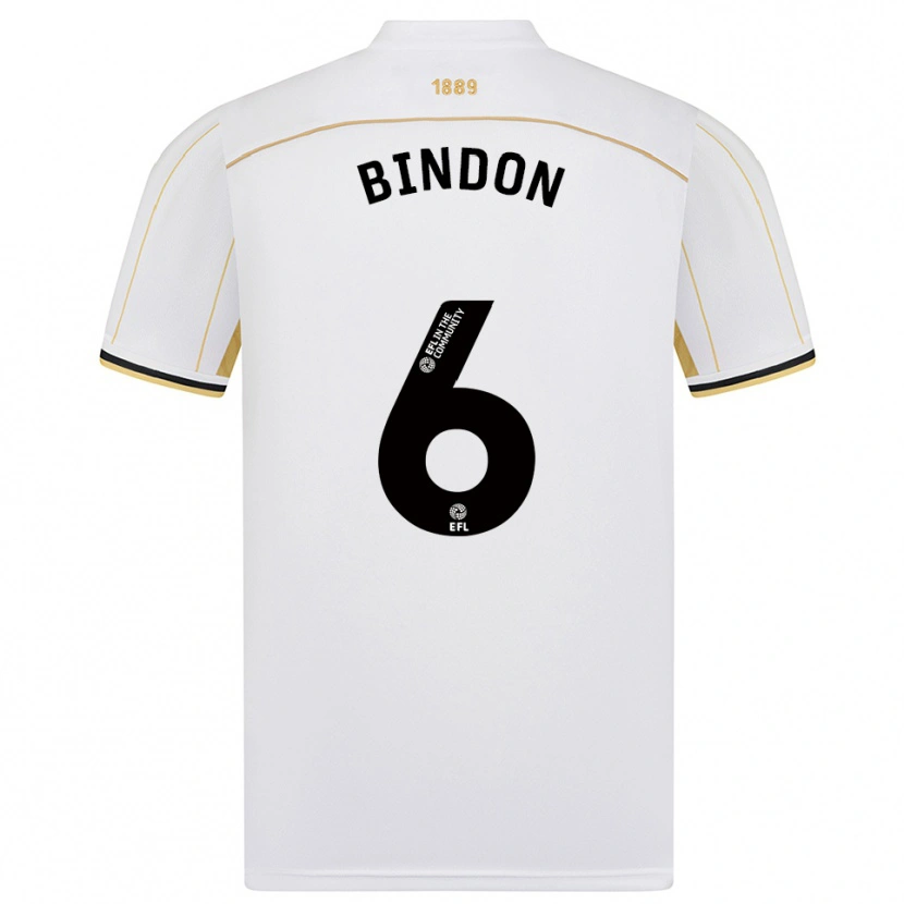 Danxen Homem Camisola Tyler Bindon #6 Branco Dourado Alternativa 2025/26 Camisa Brasil