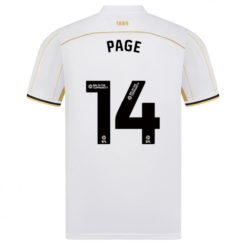 Danxen Homem Camisola Olivia Jane Page #14 Branco Dourado Alternativa 2025/26 Camisa Brasil