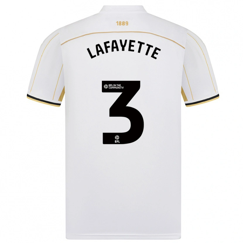 Danxen Homem Camisola Abbie Lafayette #3 Branco Dourado Alternativa 2025/26 Camisa Brasil